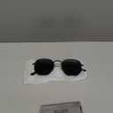 SOJOS Square Polarized Sunglasses for Women Men Small Hexagonal Polygon Shades SJ1072 (Matt Silver)