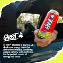GHOST Energy Drink - 12-Pack, Cherry Limeade, 16oz - Energy & Focus & No Artificial Colors - 200mg of Natural Caffeine, L-Carnitine & Taurine - Gluten-Free & Vegan