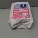 Pet Soft Female Dog Diapers - Disposable Puppy Diapers for Dogs & Cats, Ultra Absorbent for Doggy in Heat Period or Urine Incontinence, 24pcs (S, Pink)
