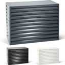 EVOLAR Mini Split AC Cover for Outside Units, Aluminium Heat Pump Cover - Heavy Duty Outdoor AC Unit Sound Barriers Fits up to 31.5W x 25.6H Inch - Medium, Grey