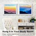 BAISITE Paint by Numbers Kit for Adults Beginners,12" Wx16 L 2 Pack Canvas for Painting Kits for Adults in Colorful Box-PBN205-206-DIY Frame