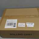 AGTEK 3 Tier Rolling Utility Cart Organizer with Drawer, Metal Craft Cart with Wheels for Bathroom, Kitchen, Office, Nursery Diaper, White