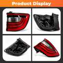 Passenger Side Outer Tail Light Assembly Compatible with 2014-2025 Durango Rear Brake Lamp Taillight 68272126AB CH2801206