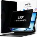 4-Way Magnetic Privacy Screen for iPad Air 13 Inch 2024/2025 (M2/M3, 6th/7th Gen), Removable 360 Spy Private Filter, Anti Blue Light Glare Bubble-Free Easy Install Black Screen Protector (iPad Air 13" 2024, 360 magnetic privacy for iPad)