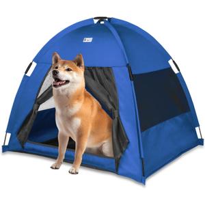 Cat Tent Outdoor/Indoor, Cat and Dog Waterproof Tent House, Outdoor Dog Bed Washable, Indoor/Outdoor Cave Nest Bed Small Dog Tent for Cat, Bunny and Small Animal (Blue, L)