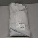 NICETOWN Blackout Outdoor Curtains for Patio Windproof 2 Panels Top & Bottom Pocket & Back Tab, Thermal Fixed Waterproof Safe Drapes Keep Privacy for Yard/Porch, Greyish White, W52 x L84