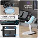 for AirPods Pro 3 Case (2025) with Phone Stand,with Automatic Snap Switch Carbon Fiber Design Protection Cover for Airpods Pro 3 Gen with Cleaning Pen,Balck (Black)