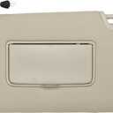 CRAZYPARTS Driver Side Sun Visor Compatible with Nissan Rogue X-Trail 2014-2020 (Not Fit Select/Sport) Sun Shade with Light Replacement 96401-4BA1D Color: Beige