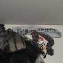 Halloween Prom Queen Costume Accessories Set - Includes Tiara, Satin Sash, Tattoo Stickers & Black Rose for Women's Dress Up, 10-12Years