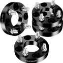 4x4 Golf Cart Wheel Spacers, 1 inch ATV 62mm Bore, 1/2" x20 Studs | Forged 6061-T6, 10.9 Grade Studs, Compatible with EZ GO EZGO Golf Carts Club Car Golf Carts