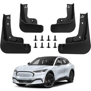 Mud Flaps for Ford Mustang Mach-E 2021-2024 Mud Guards Splash Guards Tire Protector Mudguard Accessories Front & Rear 4pcs Set