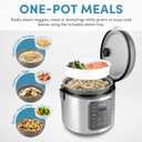 AROMA Professional Digital Rice Cooker, 10-Cup (Uncooked) / 20-Cup (Cooked), Multicooker, Slow Cooker, Steamer, Oatmeal Cooker, Egg Cooker, STS, 5 Qt, Gray, ARC-5200SG
