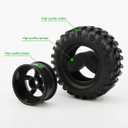 4x 1:10 RC Off-Road Car Wheel Tires 5 Spokes Wheel Rim 12 mm Hex RC Parts