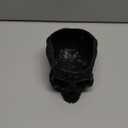 Black Skull Planter Pot 6 Inch Skeleton Head Pot for Succulents Flowers, & Bowl Dish Gothic Decor for Garden Home Parties Haunted House Spooky Black Display Halloween Skull Flower Pot Decoration Gift