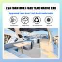HXBYX Boat Flooring EVA Foam Boat Decking with 3M Adhesive Backing Sea Deck Boat Flooring Self-Adhesive Faux Teak Material Non-Slip Cooler Flooring for Kayak Yacht SwimPool RV 94.5"x 47.2"/23.6"/11.8", 94.5"x47.2"-31sqft
