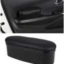 Ohleats Car Armrest Support Cover, Adjustable Auto Side Door Armrest Pillow Relieve Driver Arm Fatigue, Automotive Knee Elbow Pad with Storage Box, Interior Car Accessories (Black, Style 1)