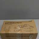 Zuvmi Oversized Cat Window Perch, 31.5 x 14.96 in, Cat Window Hammock with Plush Bolster for Large Felines and Multi Felines, Adjustable Cats Bed for Windowsill, Bedside, Cabinet & Drawer (Gray)