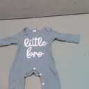 Newborn Baby Boy Clothes Little Brother Romper Jumpsuits One Piece Infant Coming Home Outfit 1Pcs Clothing Set, Size 60