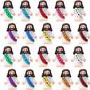 AKFAHOIF 20PCS Little Jesus Figures, Mini Jesus Figurines in Bulk, Multicolor Tiny Jesus Figures, Miniature Figurines to Hide and Seek Religious Gifts for Easter Egg Stuffers