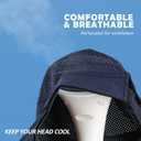 Men Quick Dry Performance Running Cap Lightweight Sports Hat Outdoor Athletic Sun Cap (Navy)