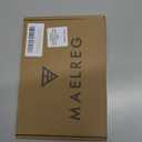 M MAELREG Boys' Polo Shirt Striped Short Sleeve Moisture Wicking Performance Stretch Active Casual Collared Kids Golf Shirt (6 Years, Light Green/White Stripe)