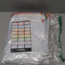 24pcs Mesh Zipper Pouch File Bags Puzzle Storage Bags, A4 13x9 Inches Large Reusable Zipper Pouches for Organizing Classroom Board Game Organization (Colorful)