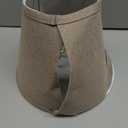 Aspen Creative 56028, Empire Uno Lamp Shade in Medium Brown Burlap Textured Fabric, 5" Top x 9" Bottom x 7" Slant Height, Slip UNO 33mm