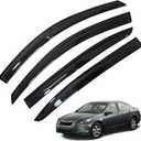 4-Pack Window Visor Rain Guard Vent Shade Deflectors Replacement for 2008-2012 Accord Sedan 4-Door