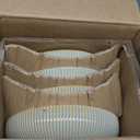 theterra 8.5'' Ceramic Pasta Bowls, Salad Bowls Set of 4, Stoneware Serving Bowls for Fruits, Noodle, Dinner, House-warming Wedding Present, Desert Sage