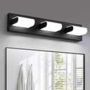 KDG LED Modern Bathroom Vanity Light Fixtures, 3 Lights Matte Black 5000K Wall Lighting Over Mirror, Lights for Dressing Room, Bedroom, 21.6 inch
