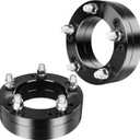 YIZBAP 2PCS 6x5.5 to 5x5.5 LugCentric Wheel Adapters for GMC Sierra Chevy Silverado 1500 Ram 1500, 2 inch 6x139.7mm to 5x139.7mm Wheel Adapter 108mm Hub bore with M14x1.5 Studs