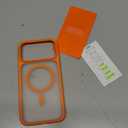 TORRAS Stronger Magnetic & Shockproof for iPhone 17 Pro Max Case, Fit for MagSafe, Military Grade Drop Protection, Camera Control, DIY Button, Slim for iPhone 17 Pro Max Case Translucent Cosmic Orange