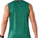 TACVASEN Men's Sleeveless Tee Shirt Quick Dry Workout Gym Tank Tops Summer Cooling Bodybuilding Muscle Shirts (Gray, S)