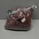 Women’s Winter Cropped Puffer Jacket Coat Casual Quilted Baggy Long Sleeve Zip Down Jackets Outerwear (Brown, S)