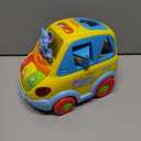 Baby Toys for 1 Year Old Boy Girl Gift Musical Bus Baby Toys 6-12-18 Months Toddler Early Learning Montessori Crawling Toy for 1 2 3 Year Old Boy with Music/Light/Smart Shapes Christmas Birthday Gifts