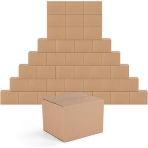 EdenseeLake 40 Pack 7x6x5 inches Shipping Boxes Small Cardboard Boxes for Packing, Moving, Mailing, Brown