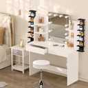 2 Pack 7 Tier Wall Shelf Unit - Lack Floating Shelf, Compact Display Floating Shelf, Vertical Column Wall Decor Mount Floating Storage Organizer Tall Tower Shelf for Bedroom, Living Room