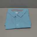 Cotrasen Men's Polo Shirts Short Sleeve Cotton Pique 3 Buttons Golf Shirts Classic Fit Casual Performance T-Shirt size L