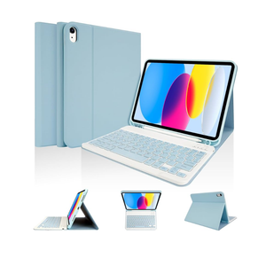 LAMA Keyboard Case for iPad (A16) 11th Gen 2025 /10th Gen 2022, Magnetic Case with Keyboard for iPad 11-inch (A16)/10.9-inch 10th Generation,Thin & Light Cover with Pencil Holder, Blue