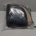 Memory Foam Car Seat Cushion with Breathable Fabric & Non-Slip Gel, Universal Fit for Car Truck Office Home 19.6x18x1.2 Black (Base)