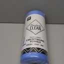 Fantasticlean Microfiber Towels for Cars, Tear Away Car Detailing Cloth Roll, RV Boat Drying Polishing, Edgeless Plush, Coral Fleece, Ultra Absorbent, Scratch-Free, 14" x 14", 20 Pack (Blue)