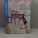 Hot Wheels Sky Crash Tower Track Set, 2.5+ ft / 83 cm High with Motorized Booster, Orange Track & 1 Hot Wheels Vehicle, Race Multiple Cars, Gift for Kids 5 to 10 Years Old & Up