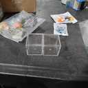 uxcell 2 Pcs Small Acrylic Box with Lid, 2.2" x 2.2" x 1.8" Decorative Storage Box Jewelry Display Case for Store Snacks Candies, Wedding Festival Party Gifts, Clear(Rectangle)