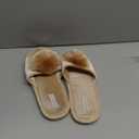 COFACE Womens Slippers with Arch Support Comfy Open Toe Fuzzy Woman House Shoes Plantar Fasciitis Orthotic Ladies Slippers Indoor (8.5, Beige)