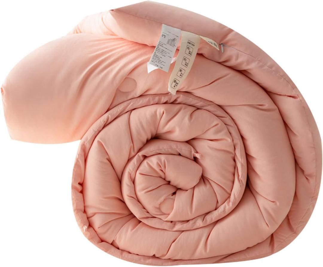 Comforter Full Size Warm, Bedding Comforters, Plush Comforter Queen Size, Plush Comforter Lightweight & Warm, Comforter All Season Warmth (150x200cm/1.5kg, Pink)