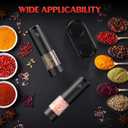 Electric Salt and Pepper Grinder Set Automatic Battery Pepper Mill Shakers Adjustable Coarseness Upgraded Larger Capacity with Led Home and Kitchen Appliances Birthday Gifts for Women Mom