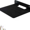 TRINENOX Floating Wall Shelf, 6" Wall Metal Speaker Mount Shelves for Bluetooth Speaker, Webcam, Cell Phones, Mesh Router, Award Toy Display Shelf Speaker Shelf (1 Pack)