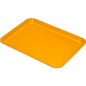 PATIKIL 15x11" Fast Food Tray, Plastic Reusable Recyclable Multi-Purpose Rectangle Serving Tray for Restaurant Home Kitchen, Yellow