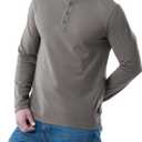 Lee Men's Long Sleeve Soft Washed Cotton Henley T-Shirt