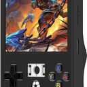 Disscool Case Cover Compatible with R36 Max Handheld Game Console Soft Anti Drop Silicone Replacement Protective Cases for Men and Women(Black)